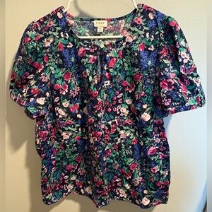 J. Crew Women's Floral Blouse